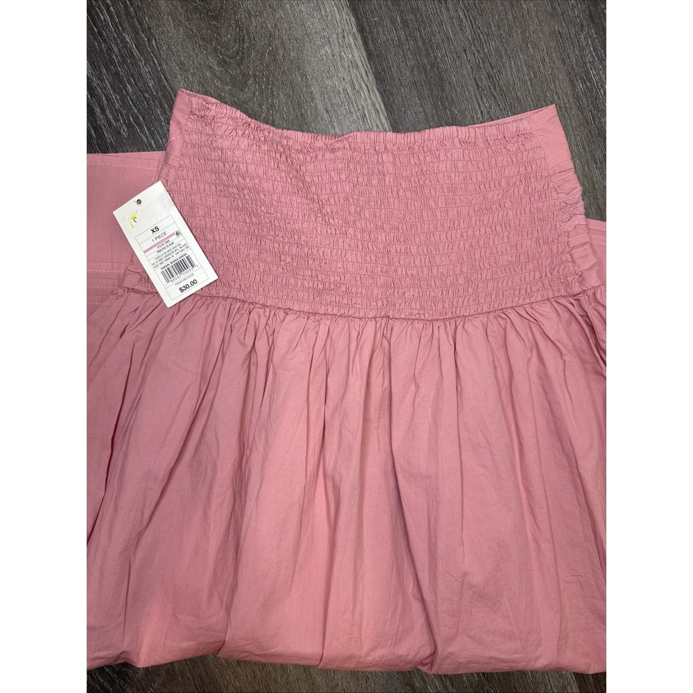 Women's Eyelet Midi Skirt -A New Day Pink Flowy Boho Size XS - Picture 10 of 10